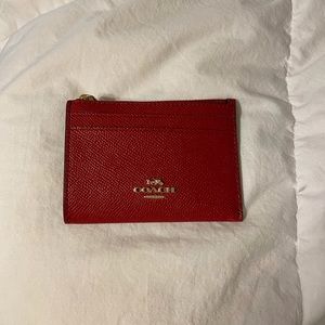 Coach key chain card holder